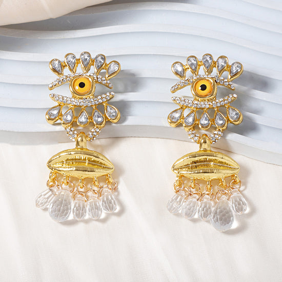 vintage punk tassel earrings