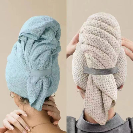 Deluxe Microfiber Hair Towel-Microfiber Hair Drying Towel
