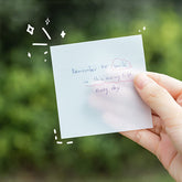 Clear sticky notes