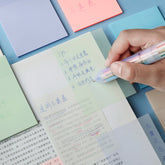 Clear sticky notes